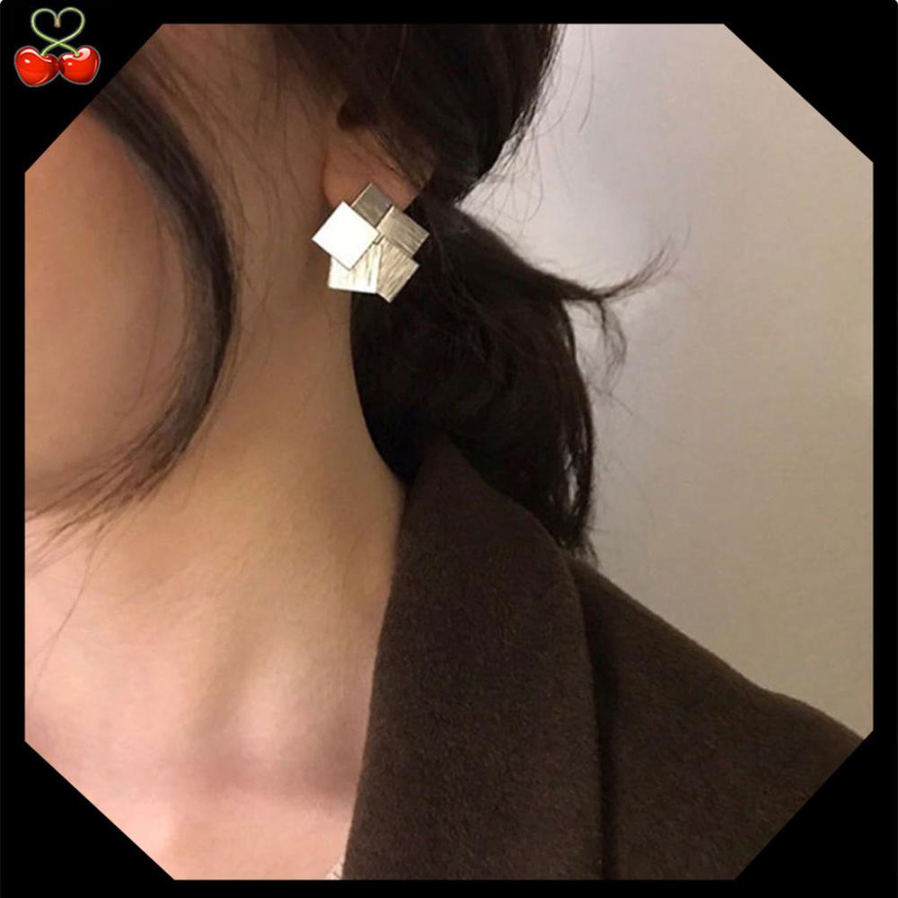 🍒2/$25 TONE Square Geometric Earrings